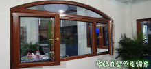 108铝包木窗纱一体系统门窗 木包铝实木门窗 别墅窗户阳光房