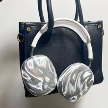 羽纱新款airpods max保护套透明TPU软壳蓝牙耳机头戴式外壳耳罩头