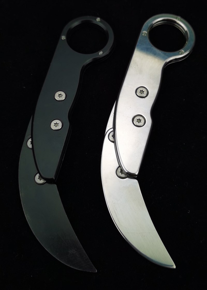 机械爪子刀鹰爪刀户外战术小刀随身折叠刀便携水果刀具防身冷兵器