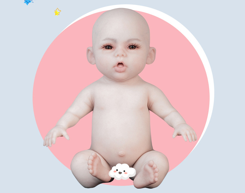 汉歌硅胶重生娃娃仿真婴儿手办搪胶软胶男娃女娃儿童陪伴育婴培训