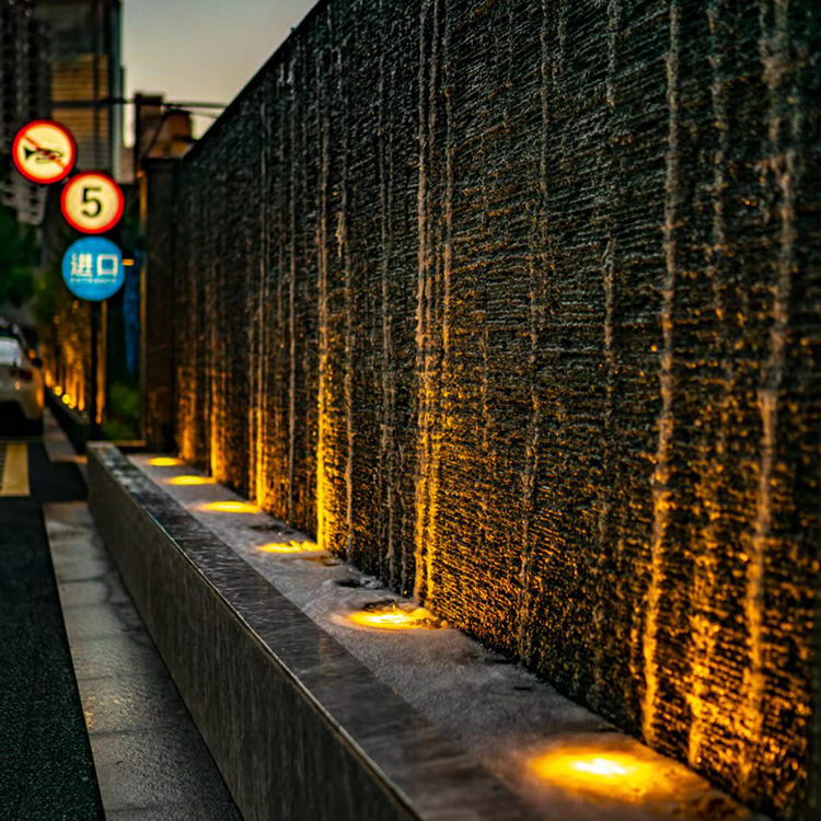 水幕墙流水景观庭院水景墙鱼池造景水墙屏风溢水口不锈钢水槽