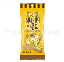 批发 韩国进口汤姆农场芭蜂蜂蜜黄油扁桃仁杏仁休闲坚果零食品35g