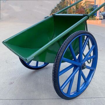 大城翻斗车劳动工地两轮小手推搬运车建筑水泥家用垃圾灰斗车轮胎