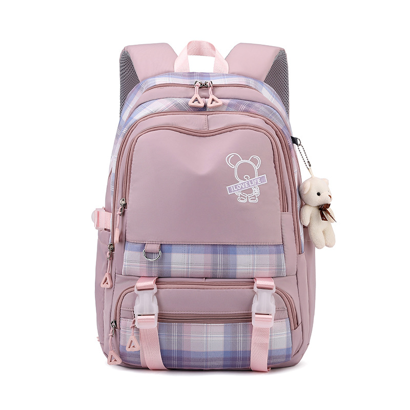 New Junior's Schoolbag Middle School Student Girls Fashion Ins High Quality Backpack Large Capacity Leisure Backpack