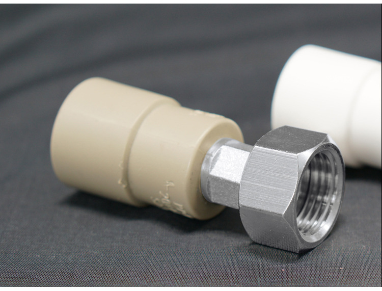 联塑白色ppr给水配件活接头i 热熔ppr太阳能内螺纹直接头厂价直销