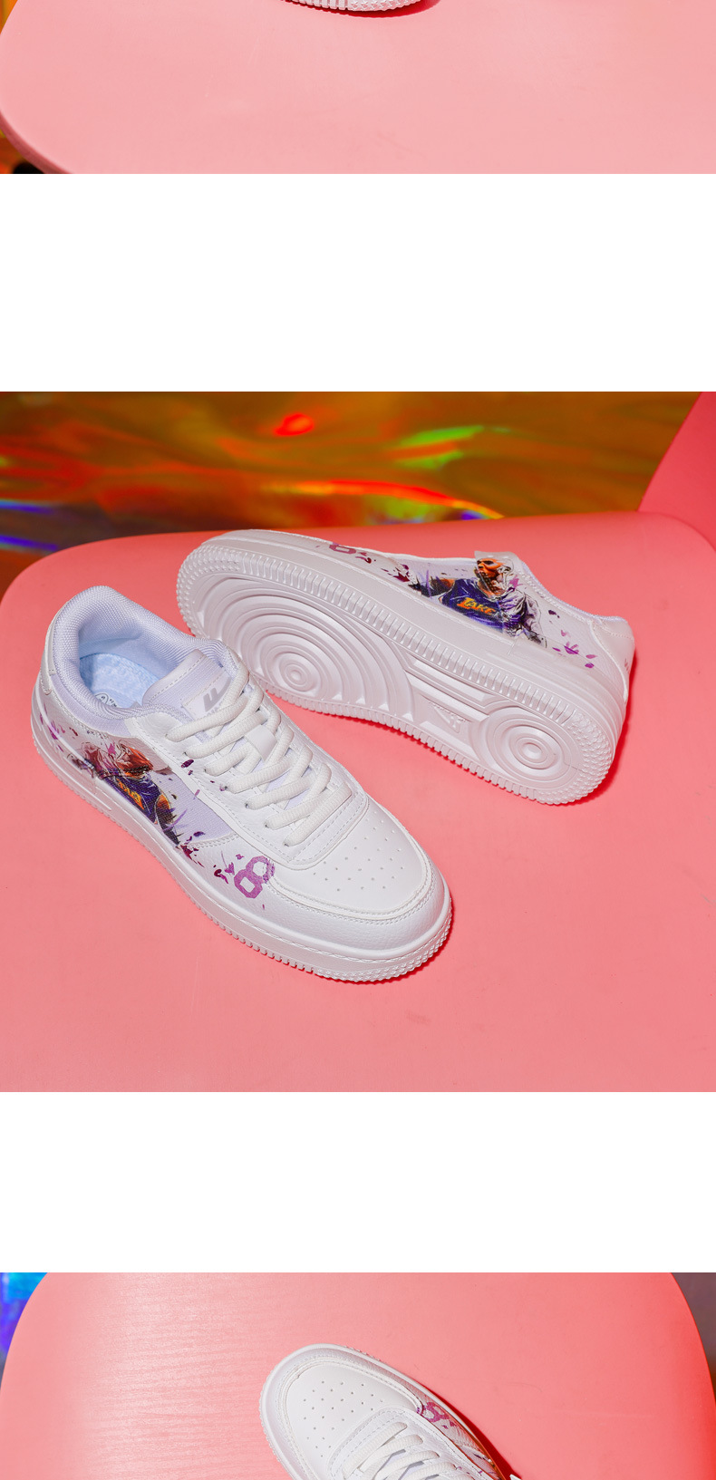 回力ow联名樱花空军一号aj女鞋子夏季运动休闲鞋板鞋小白鞋情侣鞋