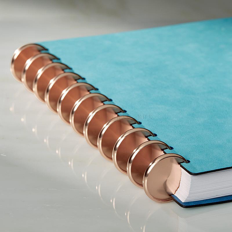 商务a4环扣笔记本手帐记事本定制 蘑菇扣活页本学生日记本定做