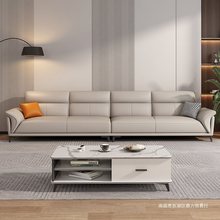 沙发进口头层真牛皮简约现代客厅组合小户型意式极简皮艺沙发
