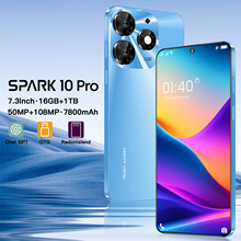 跨境手机Spark 10 pro 真4G 7.3寸大屏 1300万像素 安卓10 (3+64)