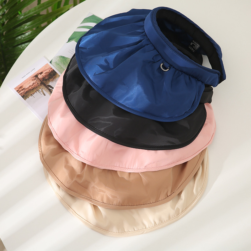 Vinyl Shell-like Bonnet Dual-Use Headband Sun Hat Female Sun Protection UV Air Top Outdoor Net Red Sun Hat Summer