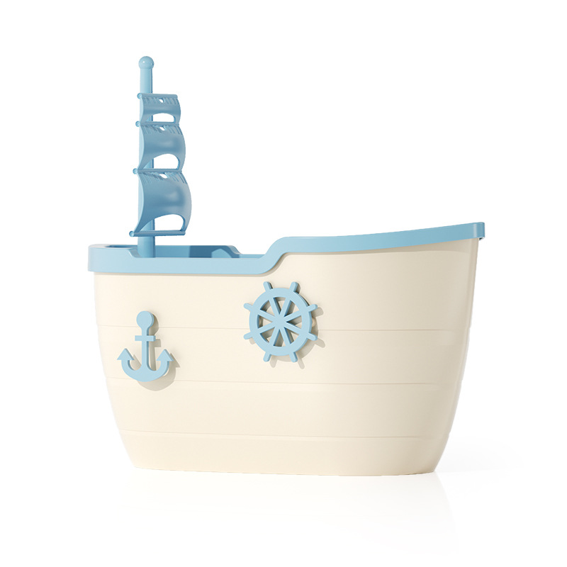 Boat Bathroom Wall-Mounted Tissue Box Waterproof Creative Toilet Paper Box Storage Tissue Box Toilet Roll Stand No Punch Frame