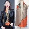 Korean Edition spring and autumn Versatile Satin scarf Korean Edition fashion Scarf double-deck printing Floral Silk scarf Korean Edition spring and autumn Versatile Satin scarf Korean Edition fashion Scarf double-deck printing Floral Silk scarf