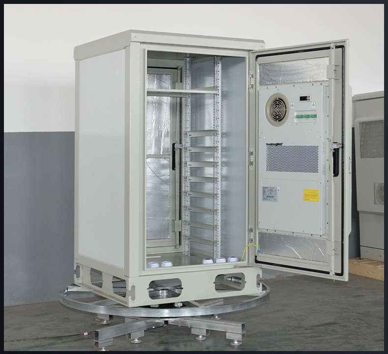 单舱彩钢板户外柜通信基站户外一体化机柜落地式恒温通信户外机柜