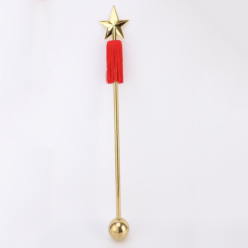乐器指挥棒 不锈钢镀金指挥旗 军鼓军乐队指挥仗