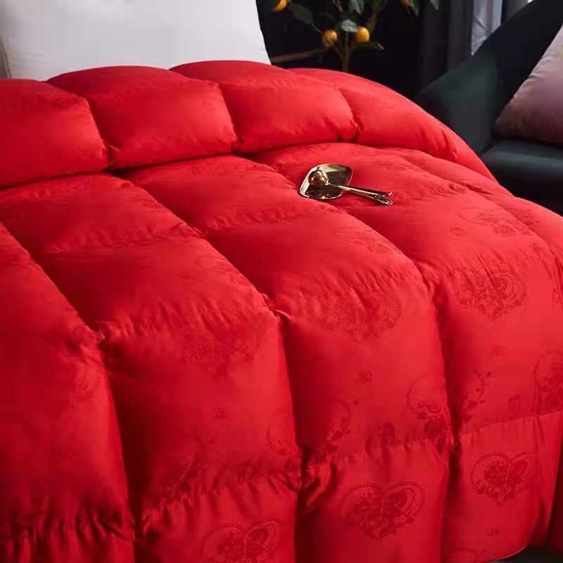 羽绒被壳自充绒半成品防绒高支高密立体全棉羽绒被壳九成品内胆