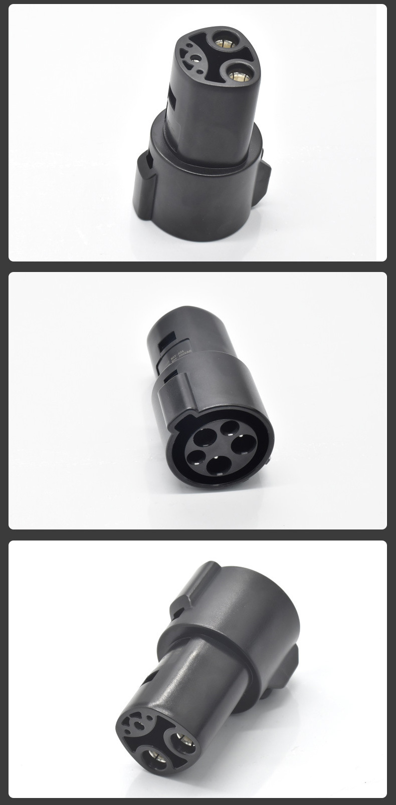 欧美新能源电动汽车充电枪转换头sae j1772美标转接头规格齐全