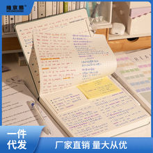 笔记本子高颜值方形本大学生考研加厚本子错题摘抄本学习记事本品