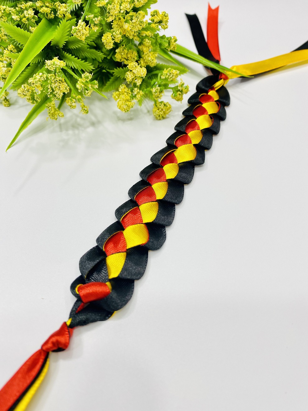 World Cup Flag Colors Hand-Woven Ribbon Carrying Strap Satin Ribbon Webbing Exhibition Activities Support Fans to Enter the Wrist