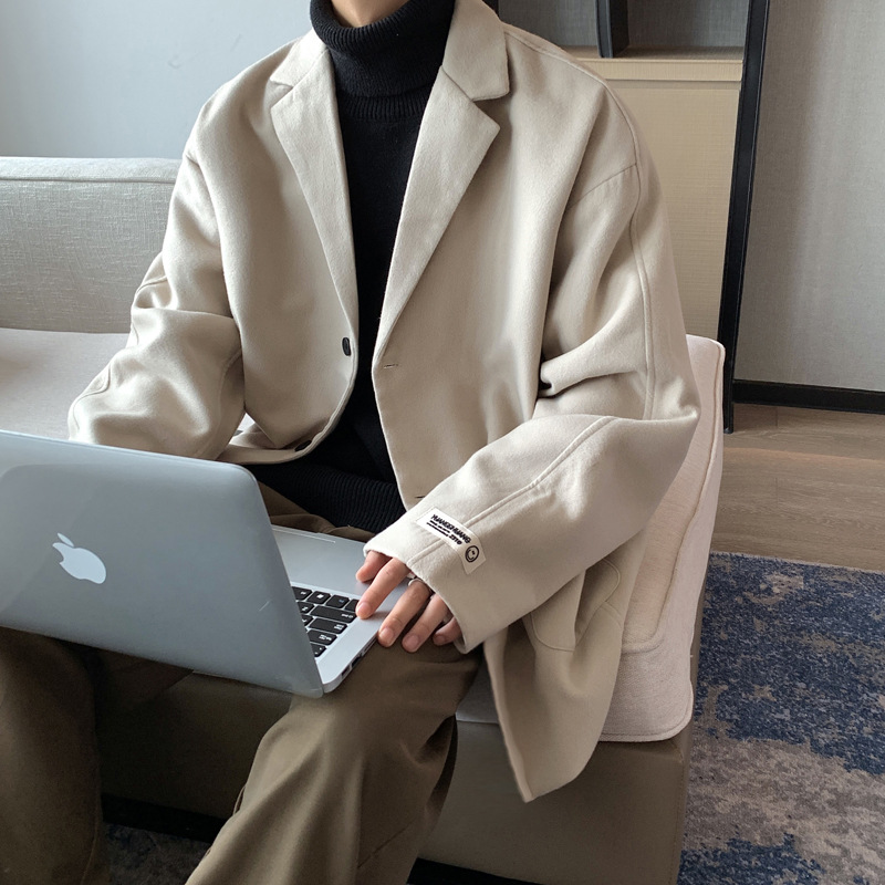 2024秋冬装新款毛呢男士西服 呢料小西装外套 jk858-p85控108元