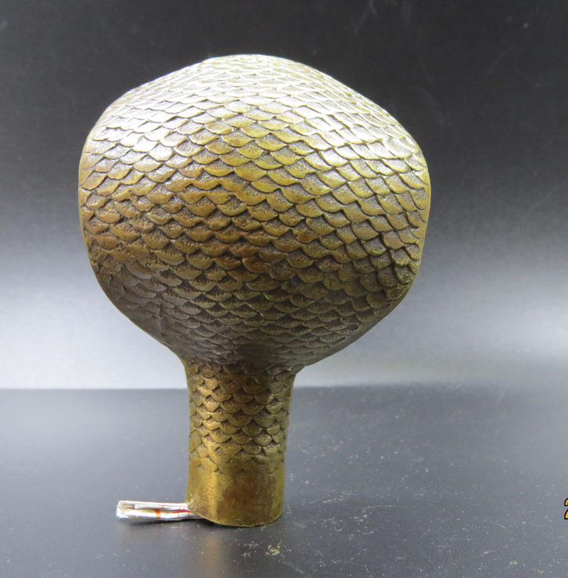 纯铜拐杖头黄铜拐杖头眼镜蛇拐杖头家居装饰工艺品摆件