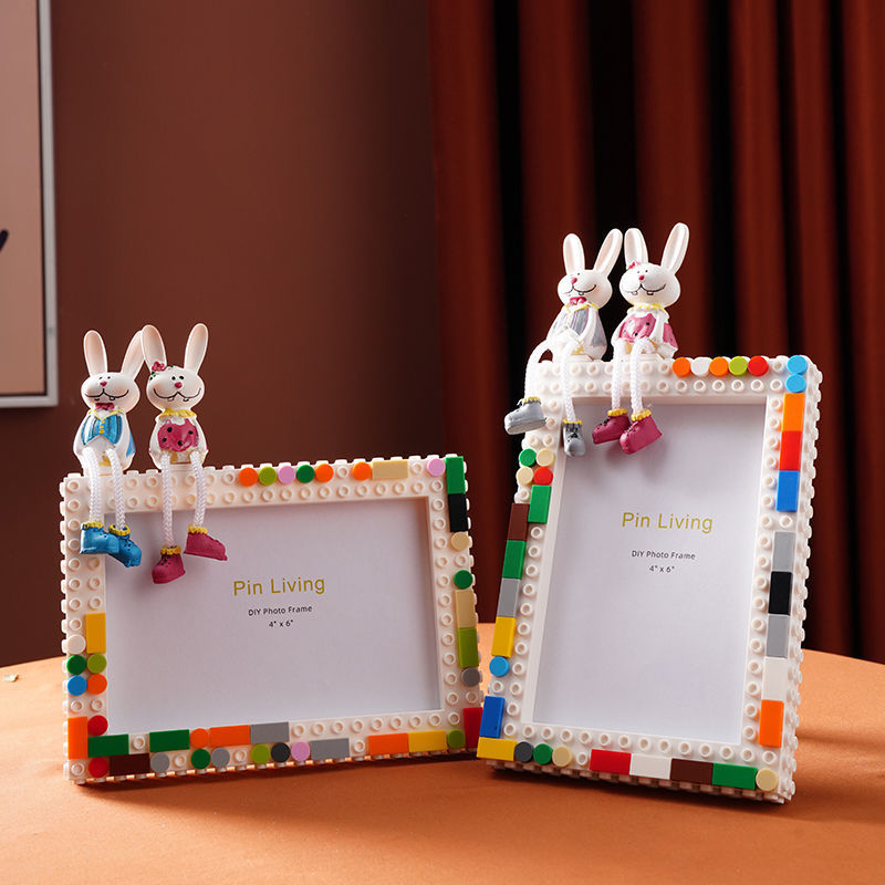diy儿童相框摆台简约亲子生日手工个性创意礼品寸寸照片墙