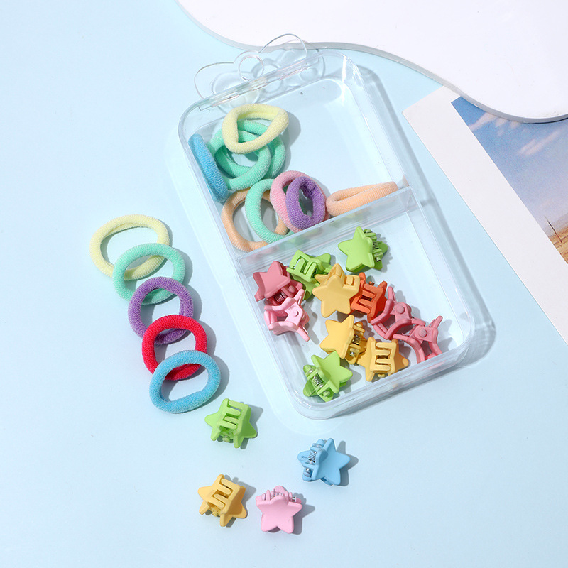 Baby Rubber Band Does Not Hurt Hair Small Size Thumb Hair Band Elastic Baby Girl Disposable Hair Rope Leather Case