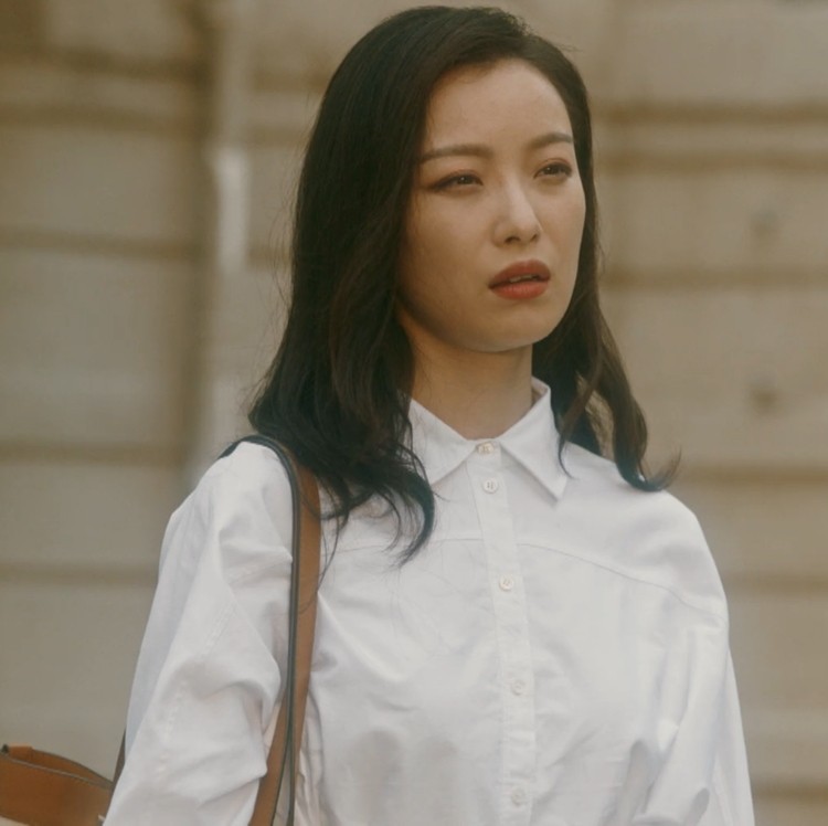 流金岁月倪妮朱锁锁同款明星上衣服白色春秋收腰蝴蝶结衬衣衬衫女