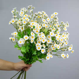 仿真洋甘菊单枝30朵花跨境爆款家居客厅摆放小雏菊阳台小清新装饰