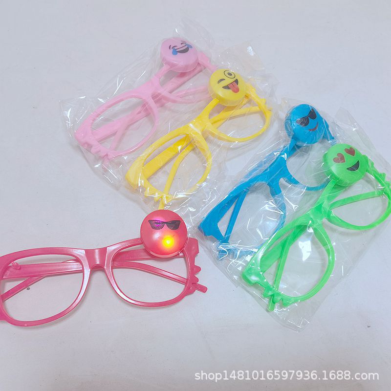 批发2元店儿童眼镜框 闪光灯光派对镜框 两元店玩具货源 摆地摊