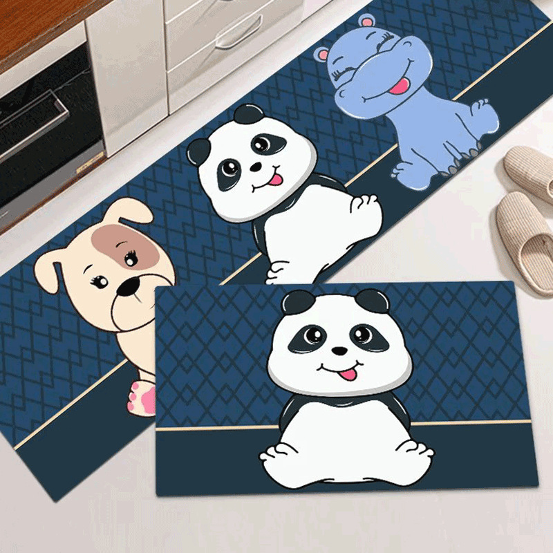 One Piece Dropshipping Cartoon Floor Mat Kitchen Carpet Bathroom Entrance Household Long Mat Doormat Factory Wholesale