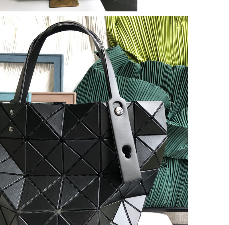 原厂三角菱格女包几何亮片女款手提单肩托特腋下包购物袋哑光六格