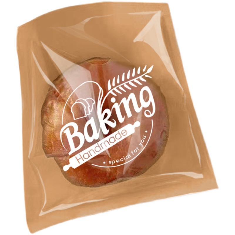 Toast Bread Packaging Bag Baking Sandwich Oil-Proof Disposable Paper Bag Donut Horn Bread Machine Sealing Bag