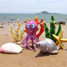 海洋主题装饰大海螺贝壳海星玻璃钢雕塑沙滩水上乐园动物摆件