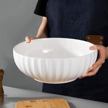 景德镇厂家陶瓷大汤碗定制批发 家用汤盆12寸南瓜碗水煮大碗