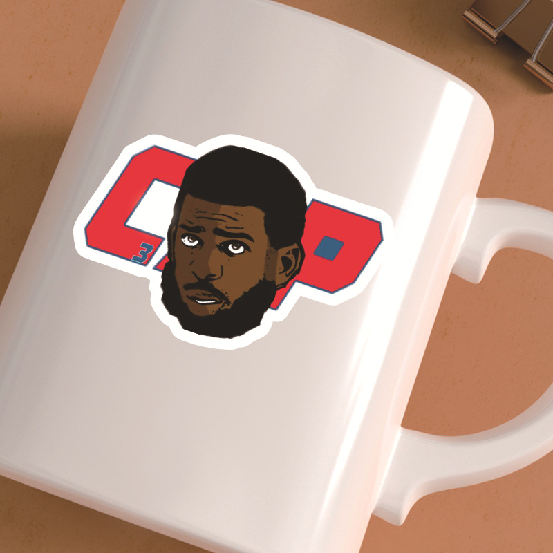 100张nba系列组合贴纸球星科比集合卡通涂鸦篮球队标nba跨境贴纸