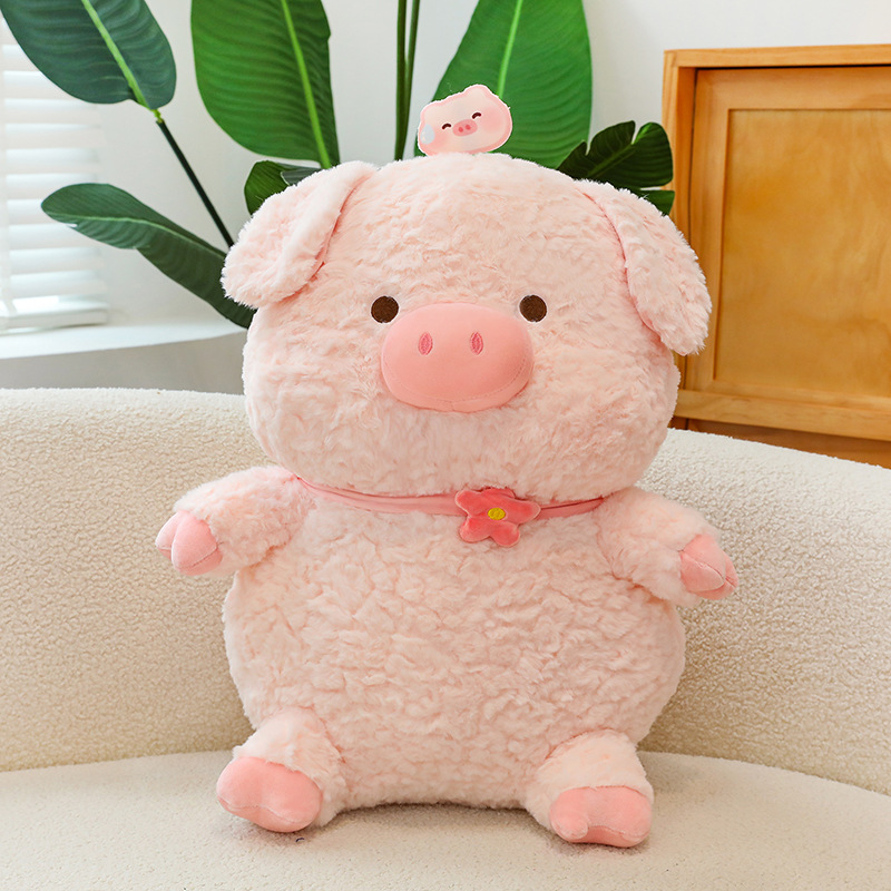 可爱猪猪毛绒玩具小猪公仔pu猪玩偶粉色小猪儿童礼物陪睡摆件代发