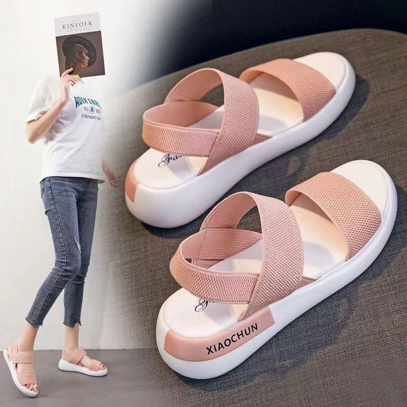 运动凉鞋女士网红夏季新款学生平底防滑外穿ins仙女风百搭罗马鞋