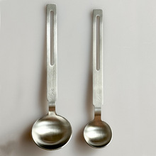 日式304不锈钢长柄勺子克数勺奶粉勺厨房计量量匙烘焙家用定量勺