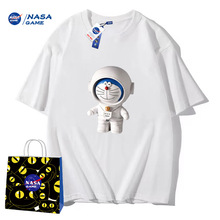 同款NASA GAME官网联名直播新品2024纯棉短袖t恤男女潮牌上衣情侣