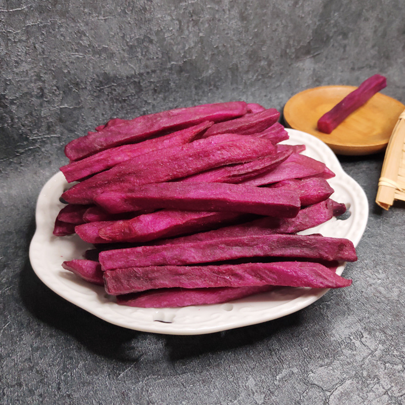 紫薯干香酥地瓜条脆紫条vf脱水工艺果蔬制品休闲食品一件批发代发