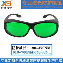 激光防护眼镜 可套近视镜620-660NM红蓝光仪器防红激光笔护目镜