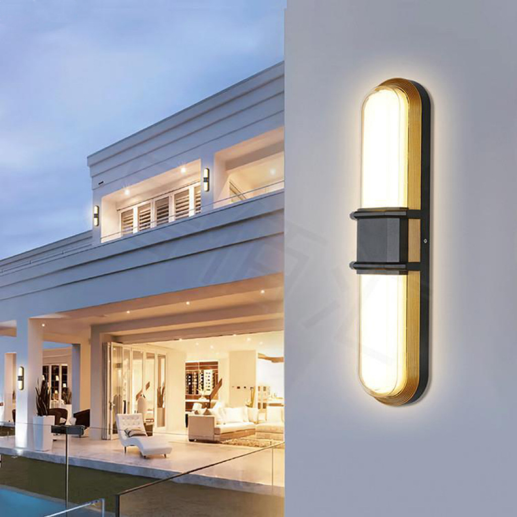 Outdoor Wall Lamp Villa Courtyard Exterior Wall Hotel Door Strip Simple Wall Lamp Outdoor Corridor Waterproof Lamp