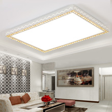 LED水晶大圆灯1米客厅家用大灯现代简约遥控调光主卧室灯圆形房间