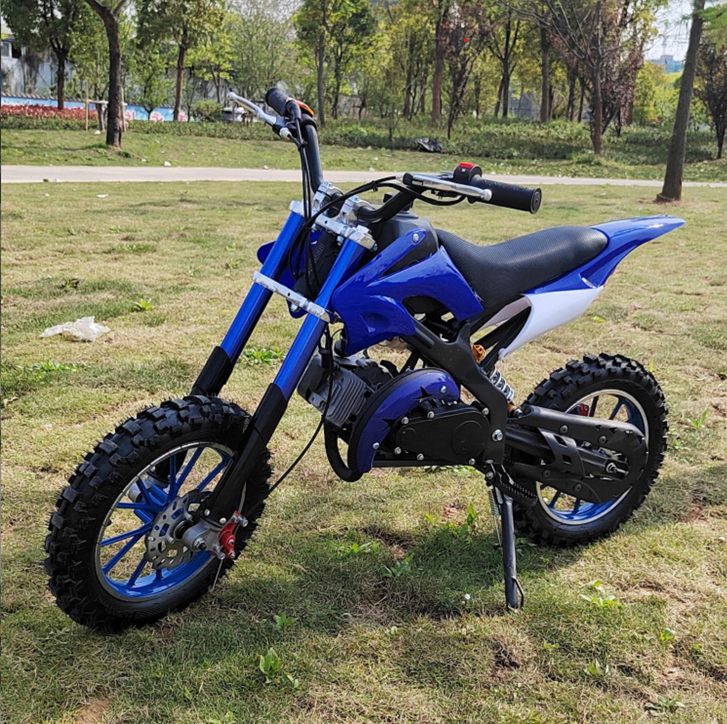 跨境出口直销迈腾49cc儿童两轮越野摩托车儿童野外骑行车摩托车