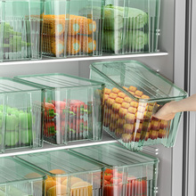 轻奢冰箱收纳盒保鲜盒家用厨房蔬菜水果冷藏专用分装整理储藏盒