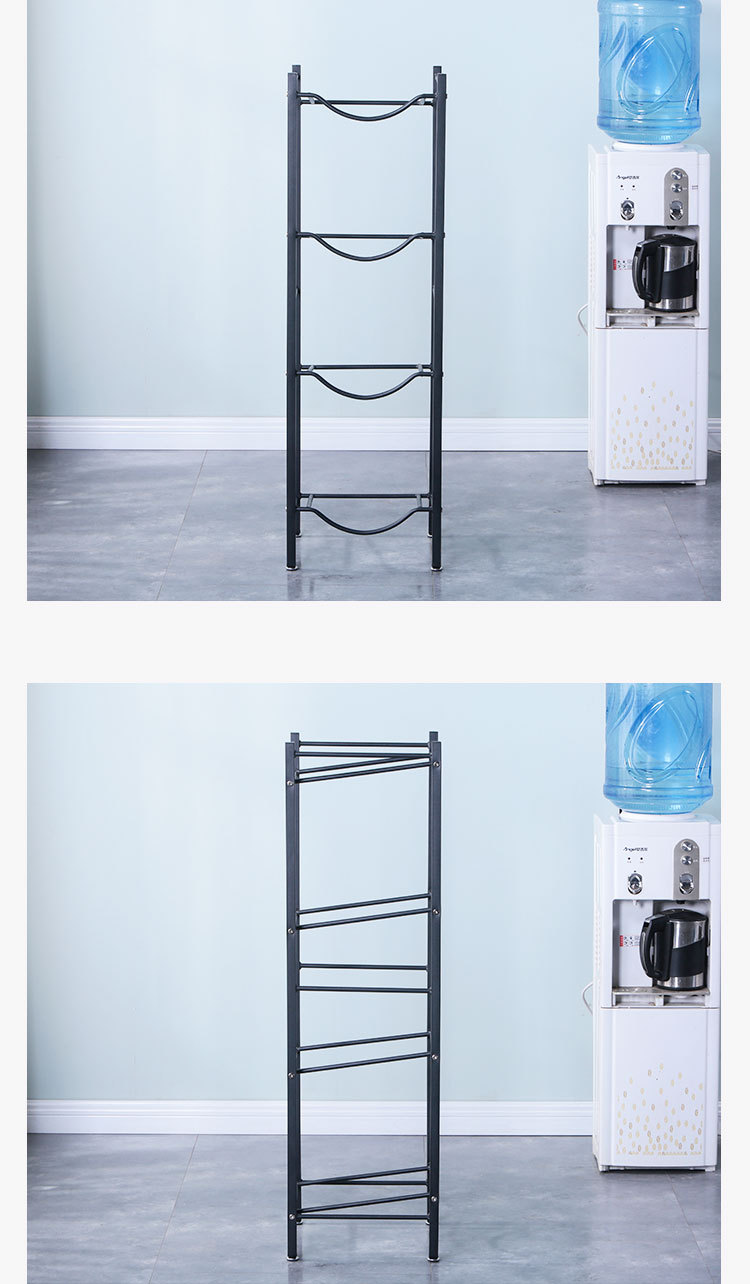 三层水桶架白色桶装水存放支架台式客厅办公室纯净水放置架收纳架