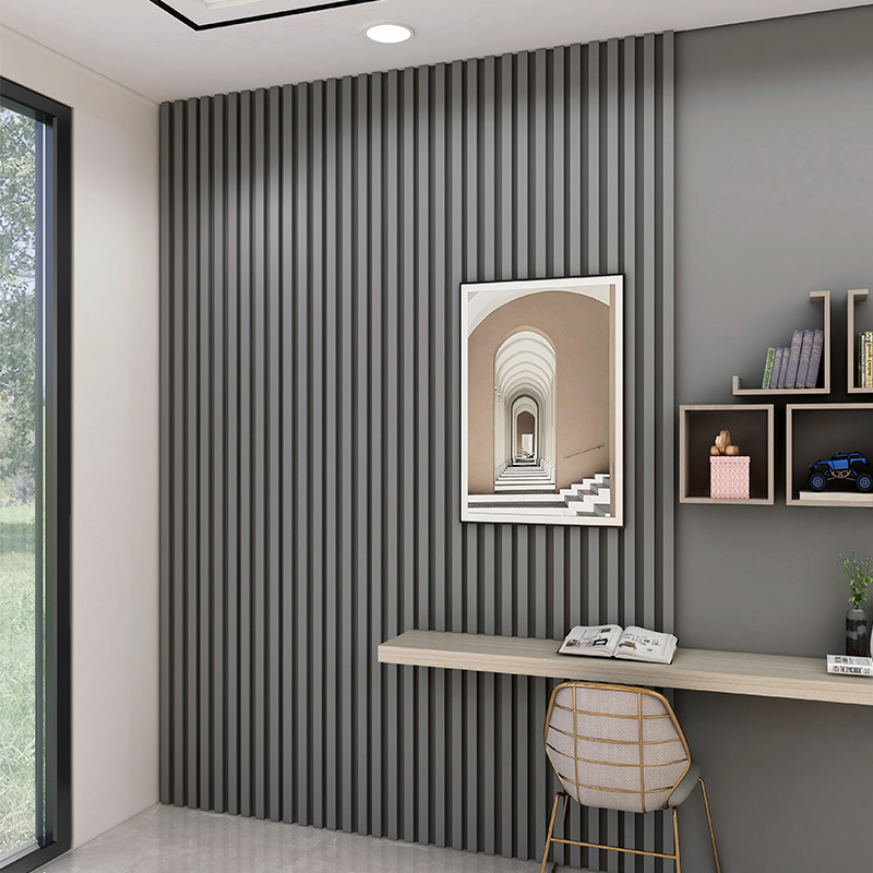 bk9k批发格栅木饰面电视沙发背景墙防潮防水免漆肤感多层实木护墙