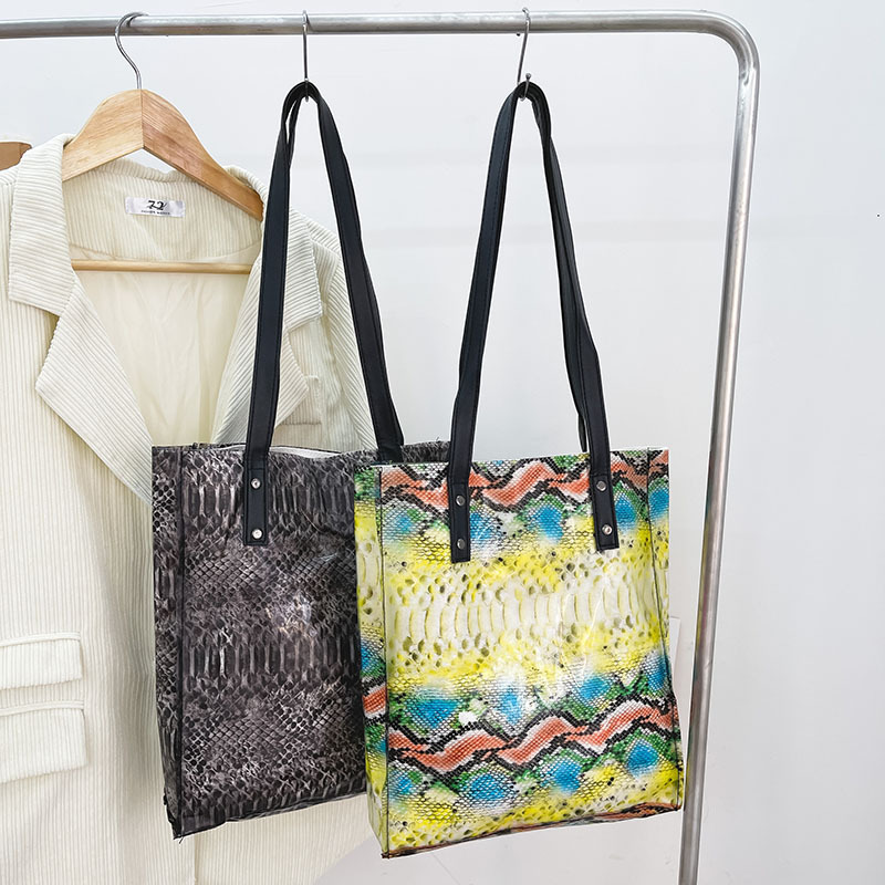 2021 Summer Canvas Bag Shoulder Personality Girl Portable Canvas Bag Large Capacity Bag Shopping Bag Trendy Cool Personalized Bag