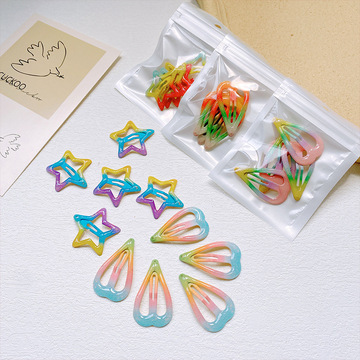 女童刘海侧夹夹子宝宝发卡儿童可爱bb夹碎发女孩头饰五角星发夹发