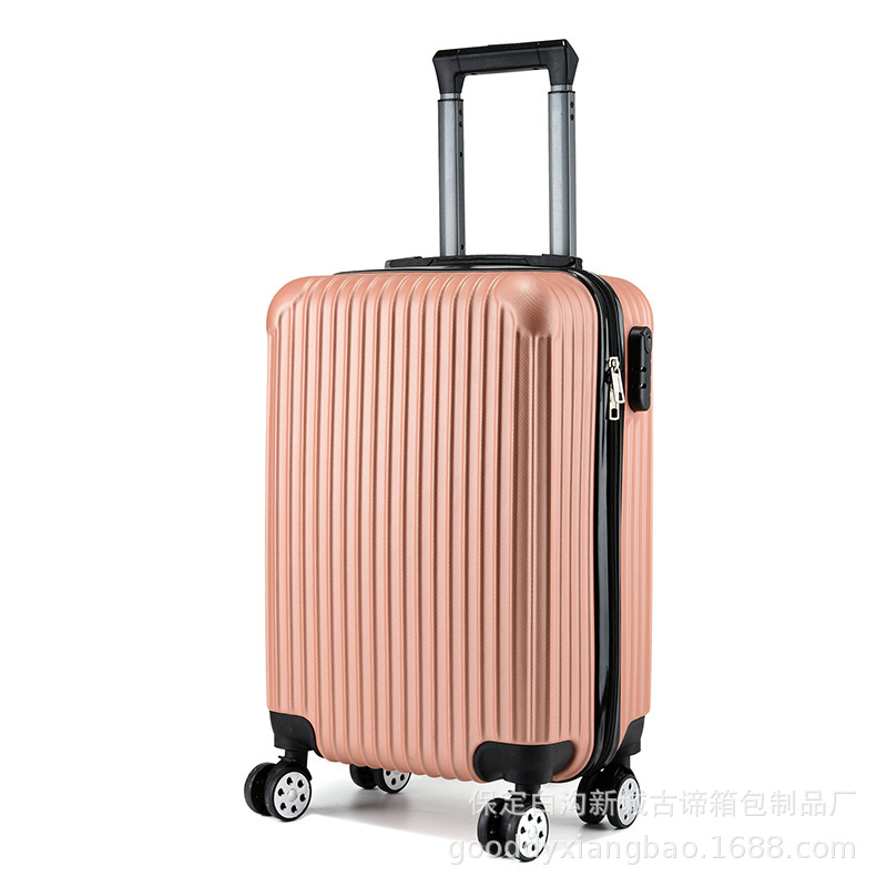 Factory Wholesale Gift Zipper Trolley Case Universal Wheel Suitcase 20-Inch Luggage Design Logo Password Suitcase